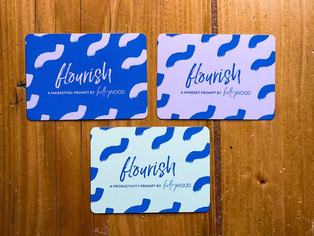 Flourish Deck - prompt cards - Holly Wood Flourish Mentor