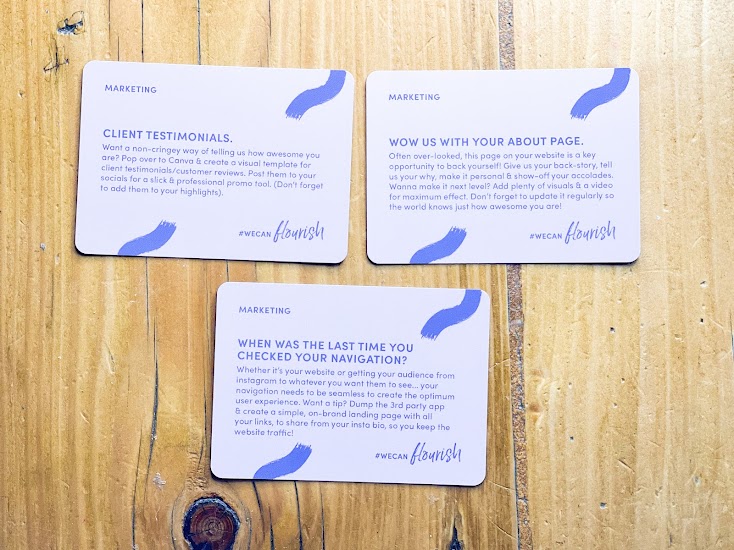 Flourish Deck - prompt cards - Holly Wood Flourish Mentor