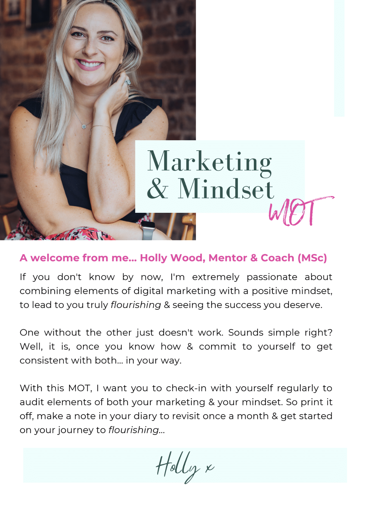 Marketing & Mindset MOT - Flourish with Holly Wood