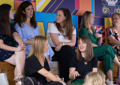 A group of women networking at a Flourish in-person event