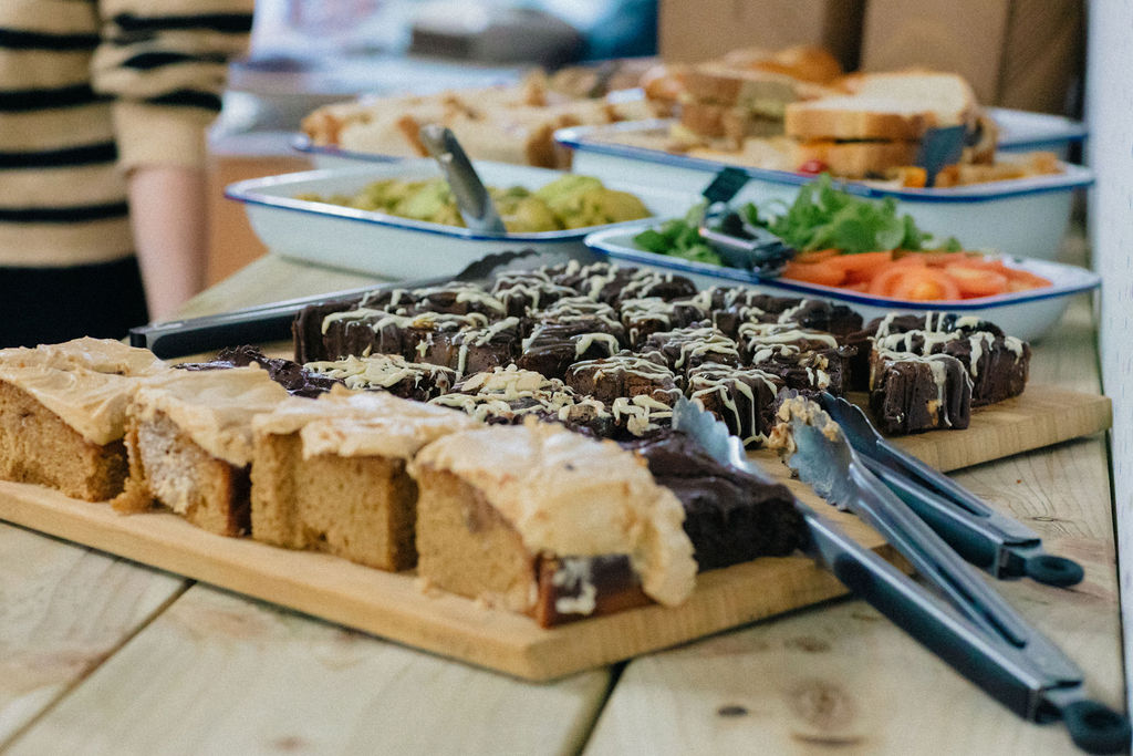 FloSep22_7738 flourish events for entrepreneurs lunch spread brownies
